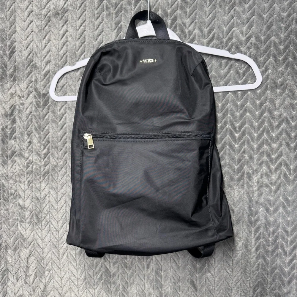 Tumi Just In Case Backpack Black Excellent Packable Travel Nylon (2088)